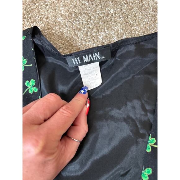 Saint Patrick's Day Vest Unisex black/green button front Shamrock SZ MD - Picture 5 of 6